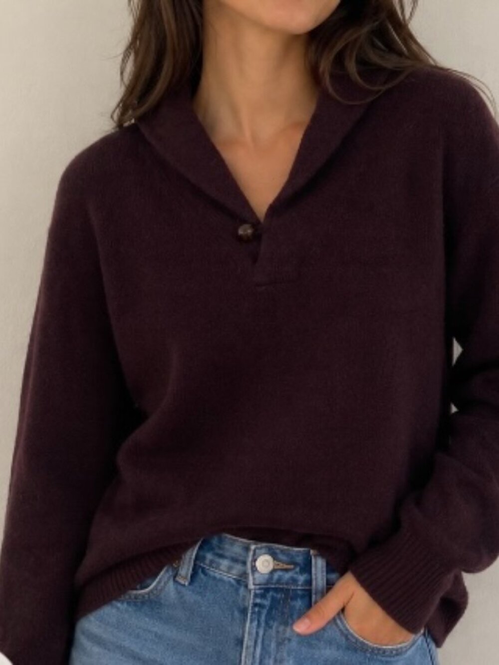 Brooks Brothers 100% LAMBS WOOL Shawl collar sweater Size XL